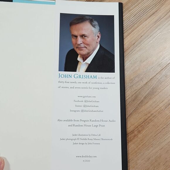 🔺️NWOT Camino Winds by John Grisham Hardcover - Picture 3 of 3